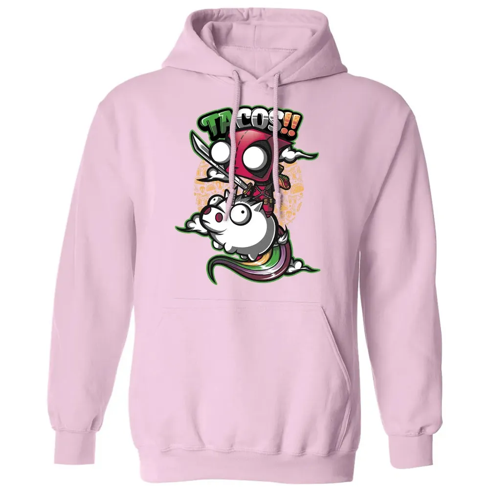 Tacos and Unicorn Classic Unisex Hoodie - 3
