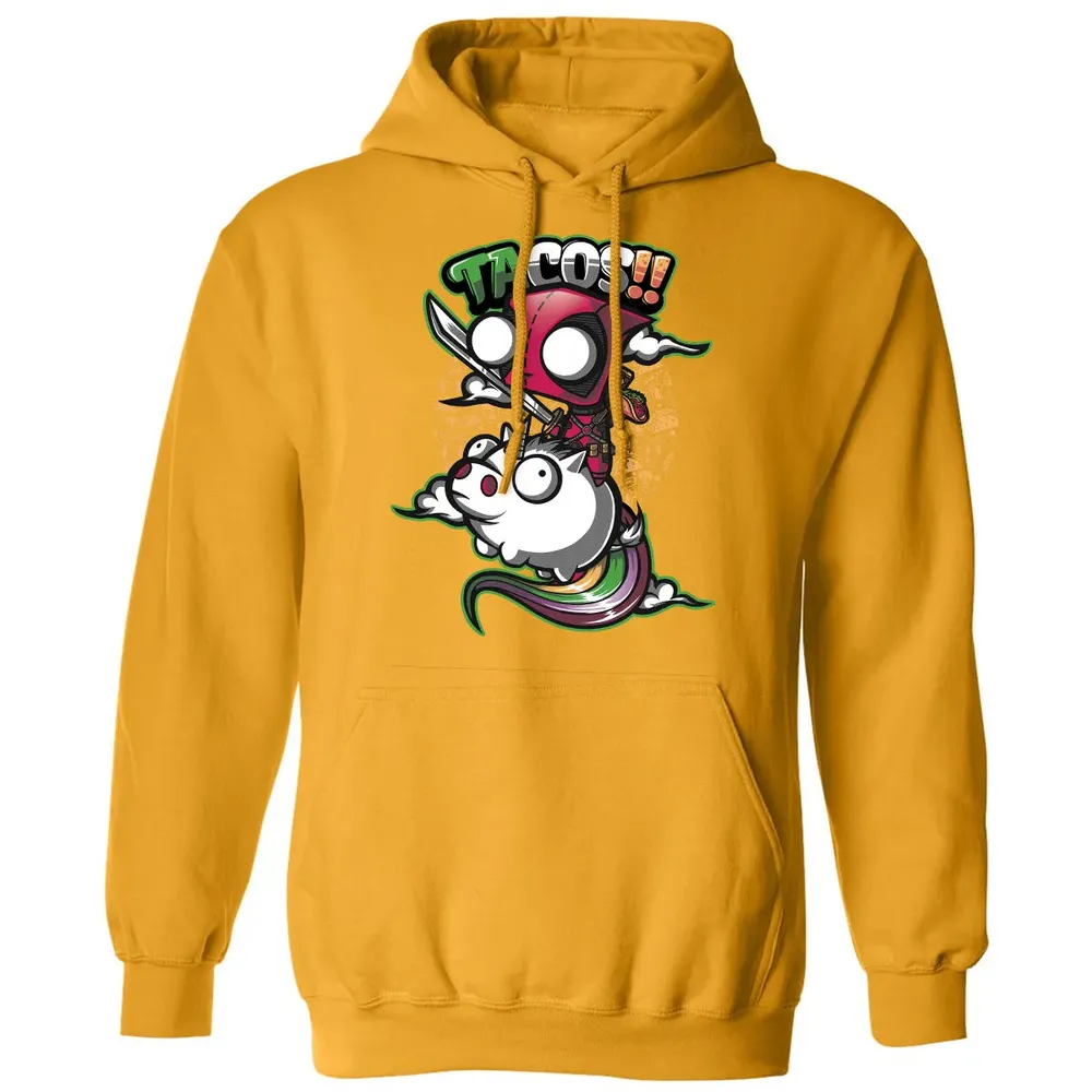 Tacos and Unicorn Classic Unisex Hoodie - 12