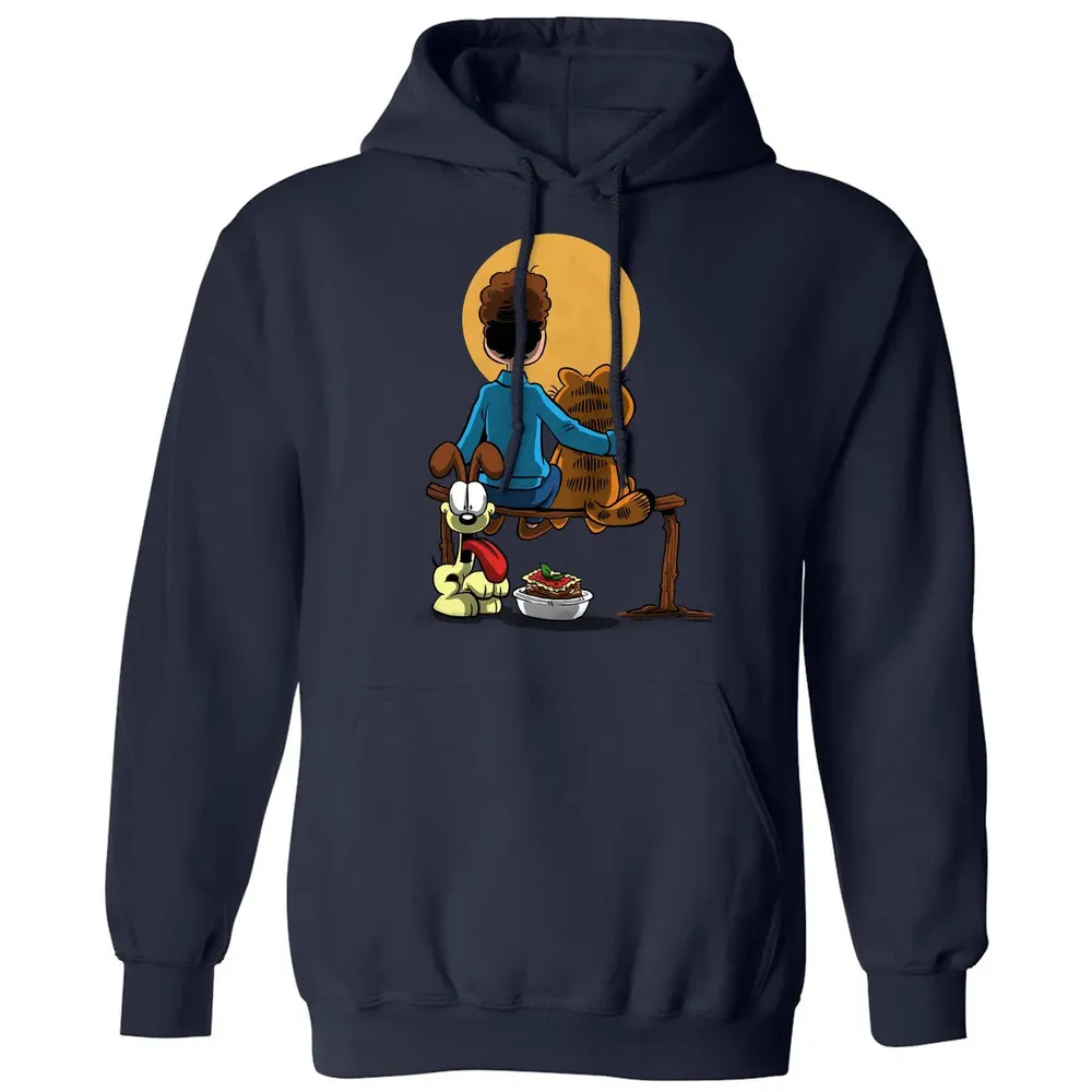 Family Gazing at the Moon Classic Unisex Hoodie - 2