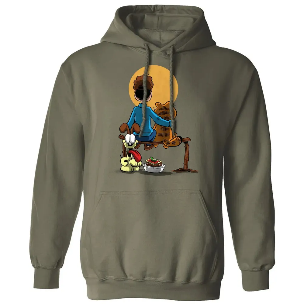 Family Gazing at the Moon Classic Unisex Hoodie - 4