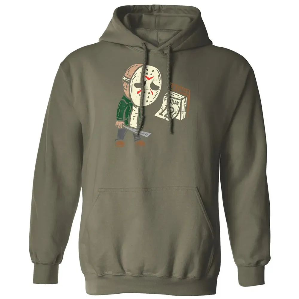 Friday 12th Funny Halloween Horror Movie Humor Classic Unisex Hoodie - 4