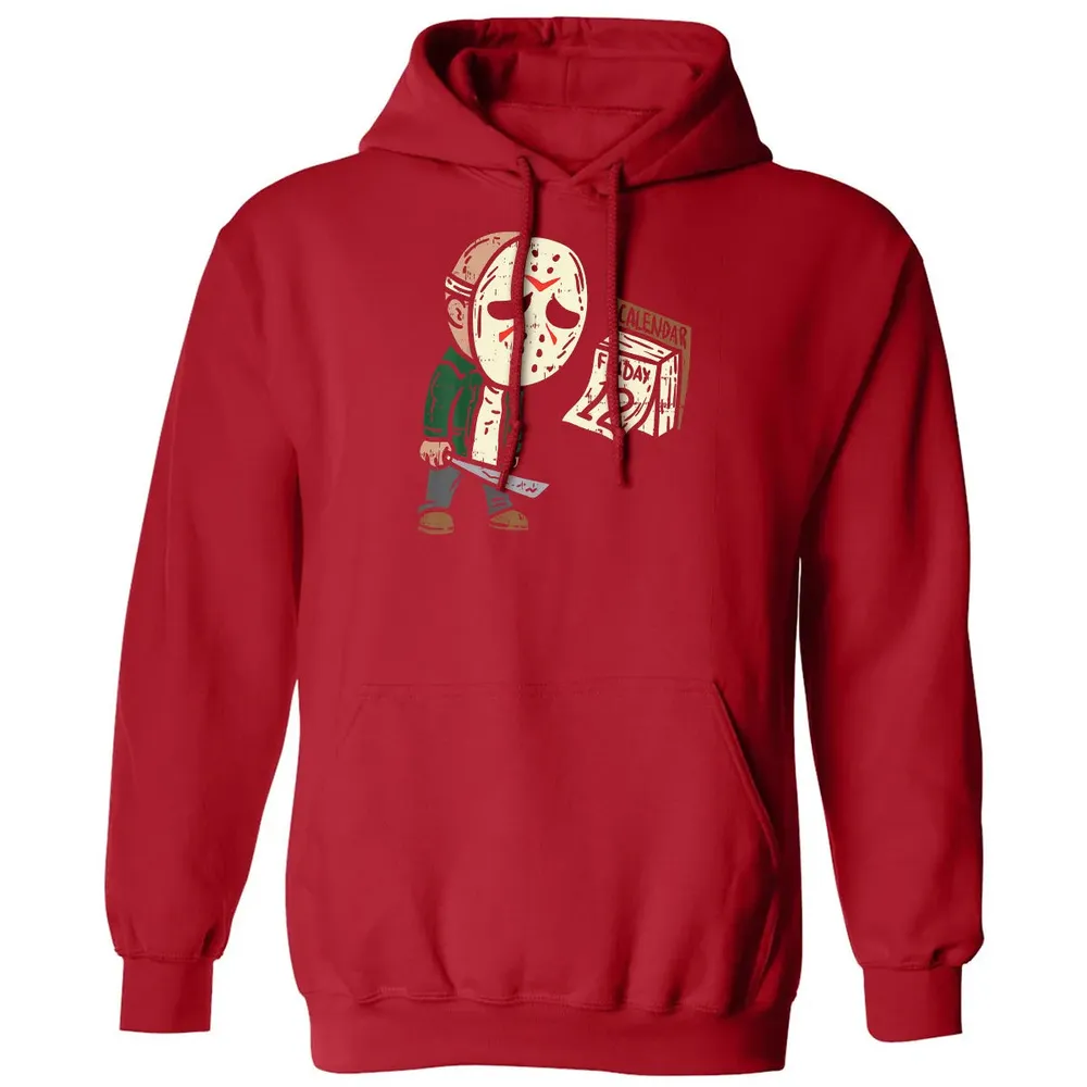Friday 12th Funny Halloween Horror Movie Humor Classic Unisex Hoodie - 5