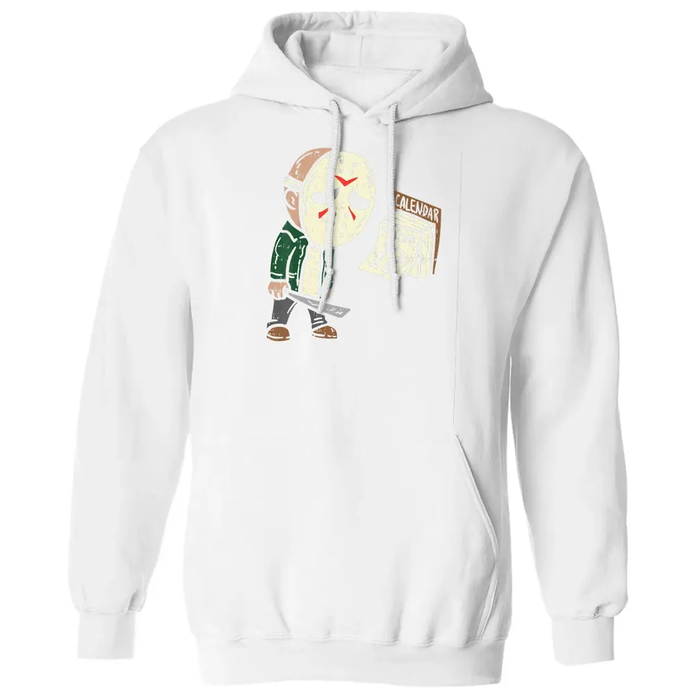 Friday 12th Funny Halloween Horror Movie Humor Classic Unisex Hoodie - 11