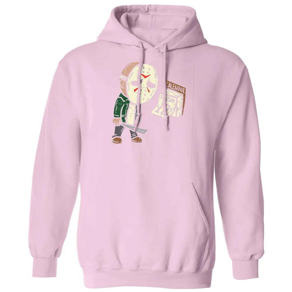 Friday 12th Funny Halloween Horror Movie Humor Classic Unisex Hoodie - 3