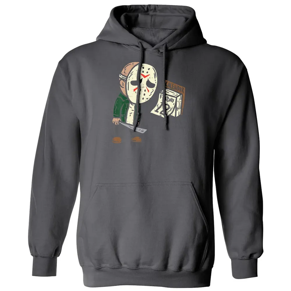 Friday 12th Funny Halloween Horror Movie Humor Classic Unisex Hoodie - 7
