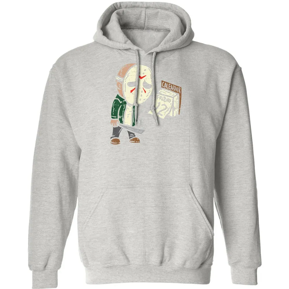 Friday 12th Funny Halloween Horror Movie Humor Classic Unisex Hoodie - 8