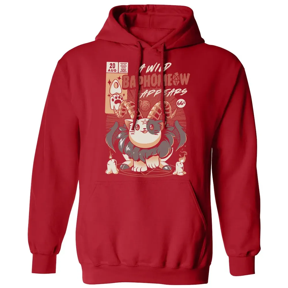 A Wild Baphomeow Appears Classic Unisex Hoodie - 5