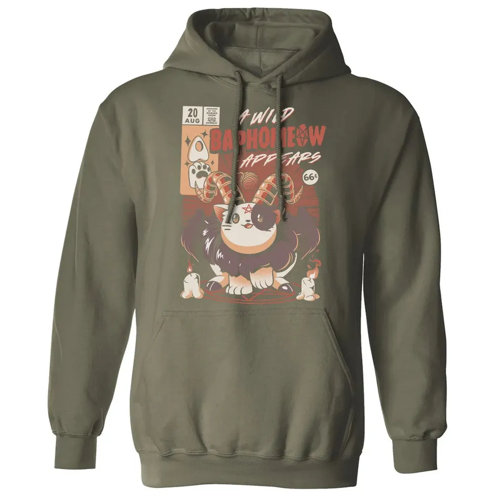 A Wild Baphomeow Appears Classic Unisex Hoodie - 4