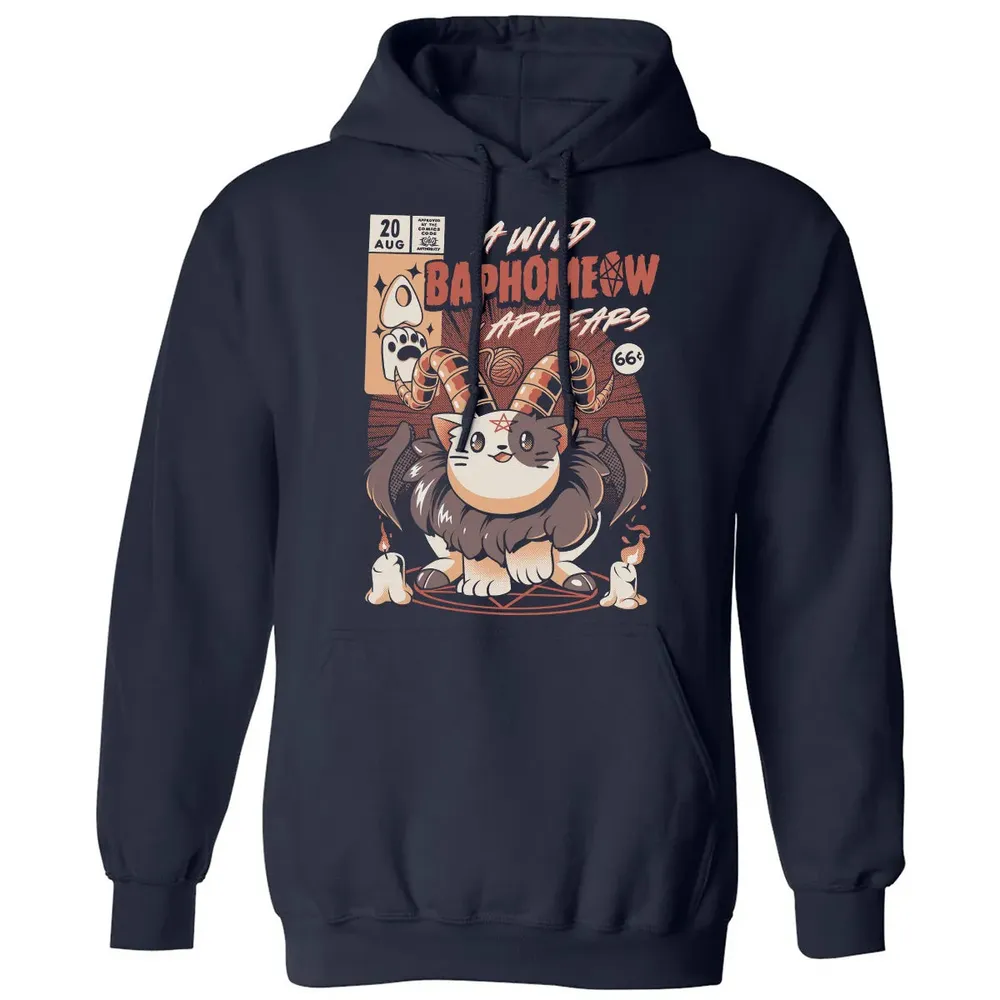 A Wild Baphomeow Appears Classic Unisex Hoodie - 2