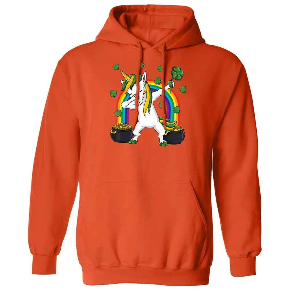 Dabbing Unicorn St Patricks Day Irish Dab Girls Kids Classic Unisex Hoodie - 10