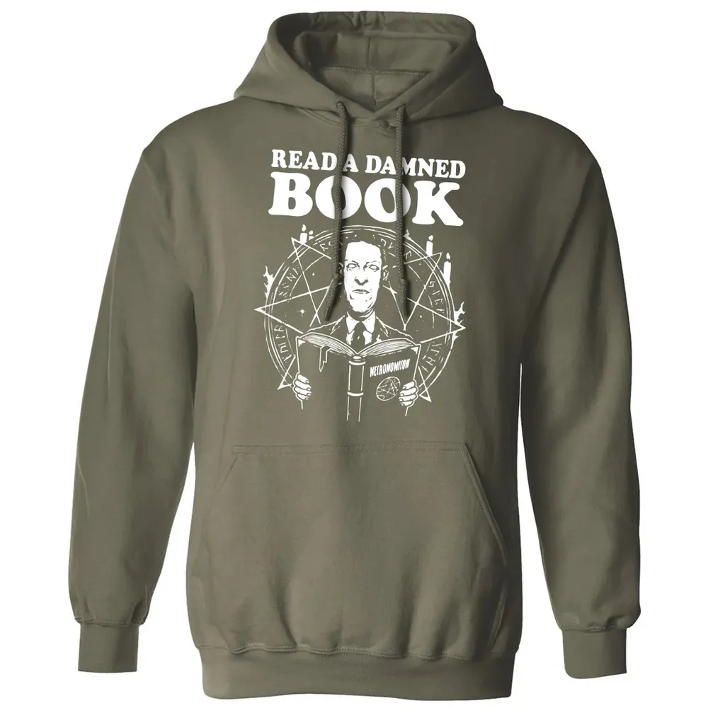 Read a damned book Classic Unisex Hoodie - 4