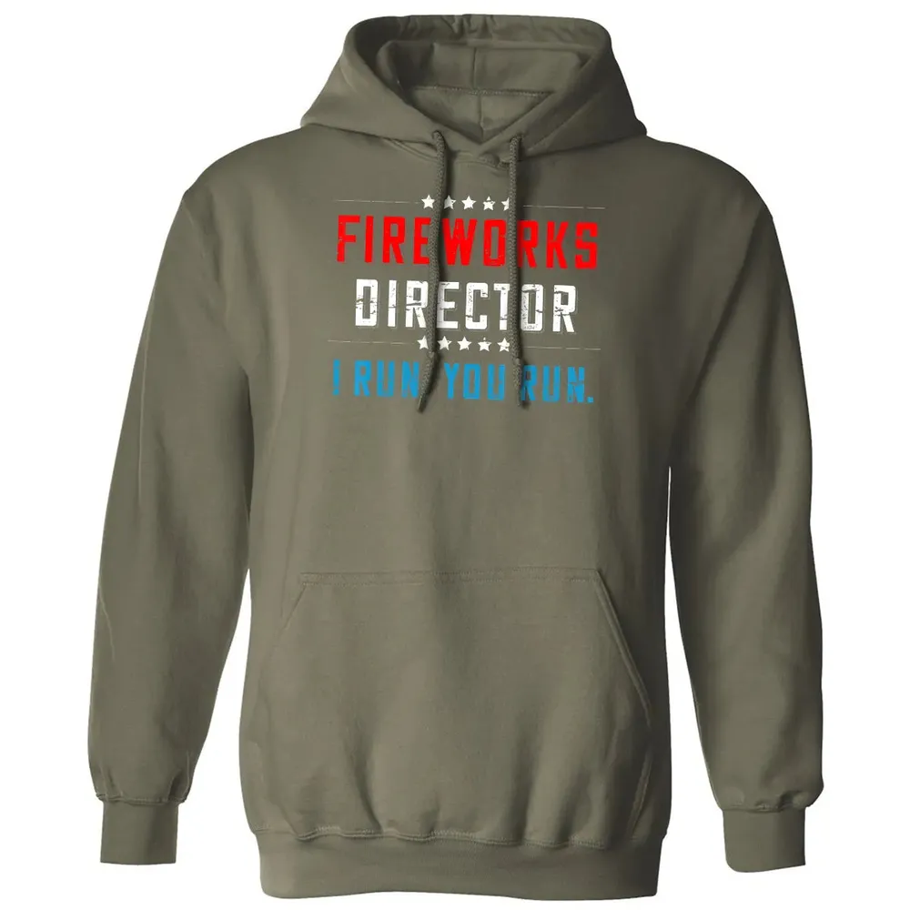 4th Of July Fireworks Director I Run You Run Classic Unisex Hoodie - 4