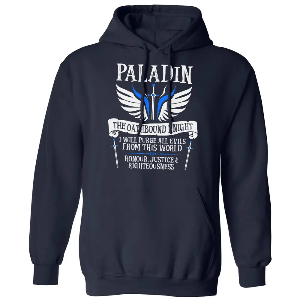 PALADIN, THE OATHBOUND KNIGHT (White) Classic Unisex Hoodie - 2