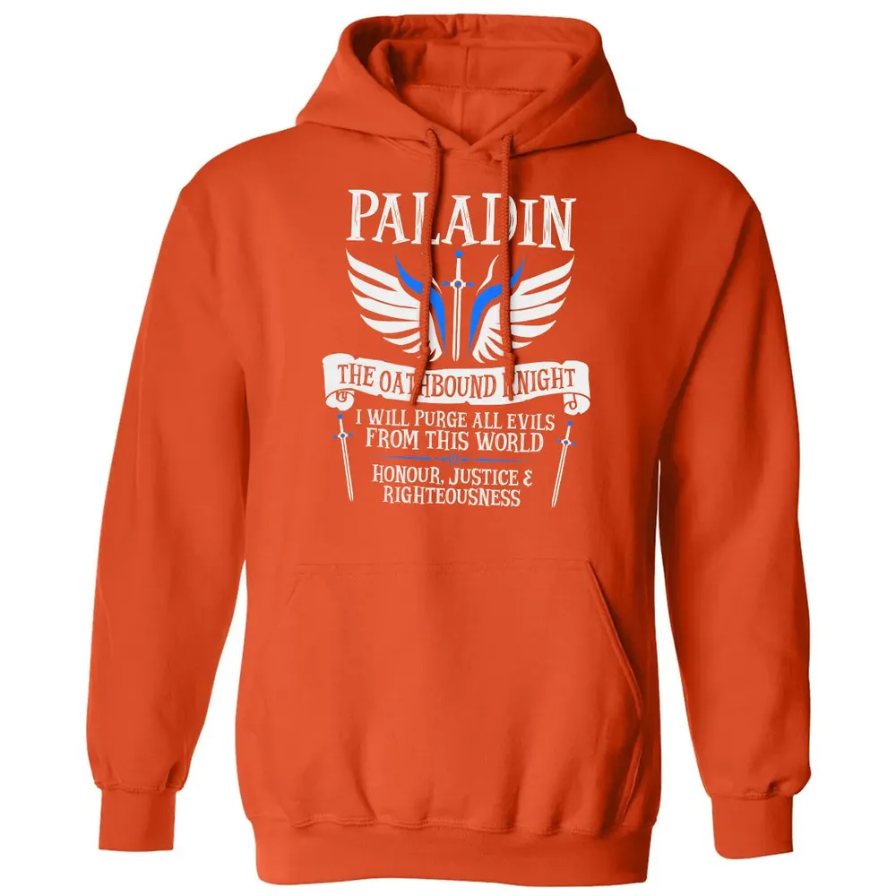 PALADIN, THE OATHBOUND KNIGHT (White) Classic Unisex Hoodie - 10