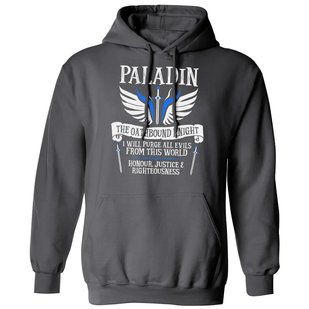 PALADIN, THE OATHBOUND KNIGHT (White) Classic Unisex Hoodie - 7