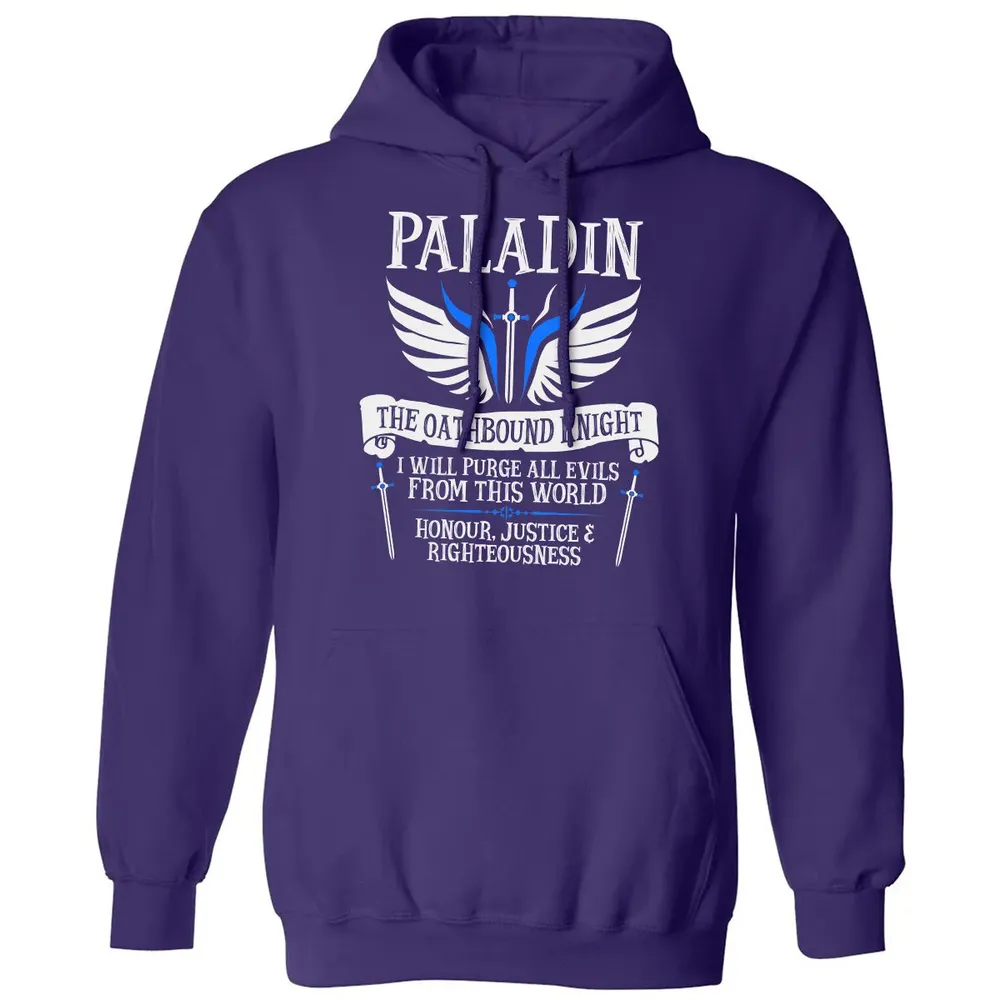 PALADIN, THE OATHBOUND KNIGHT (White) Classic Unisex Hoodie - 6