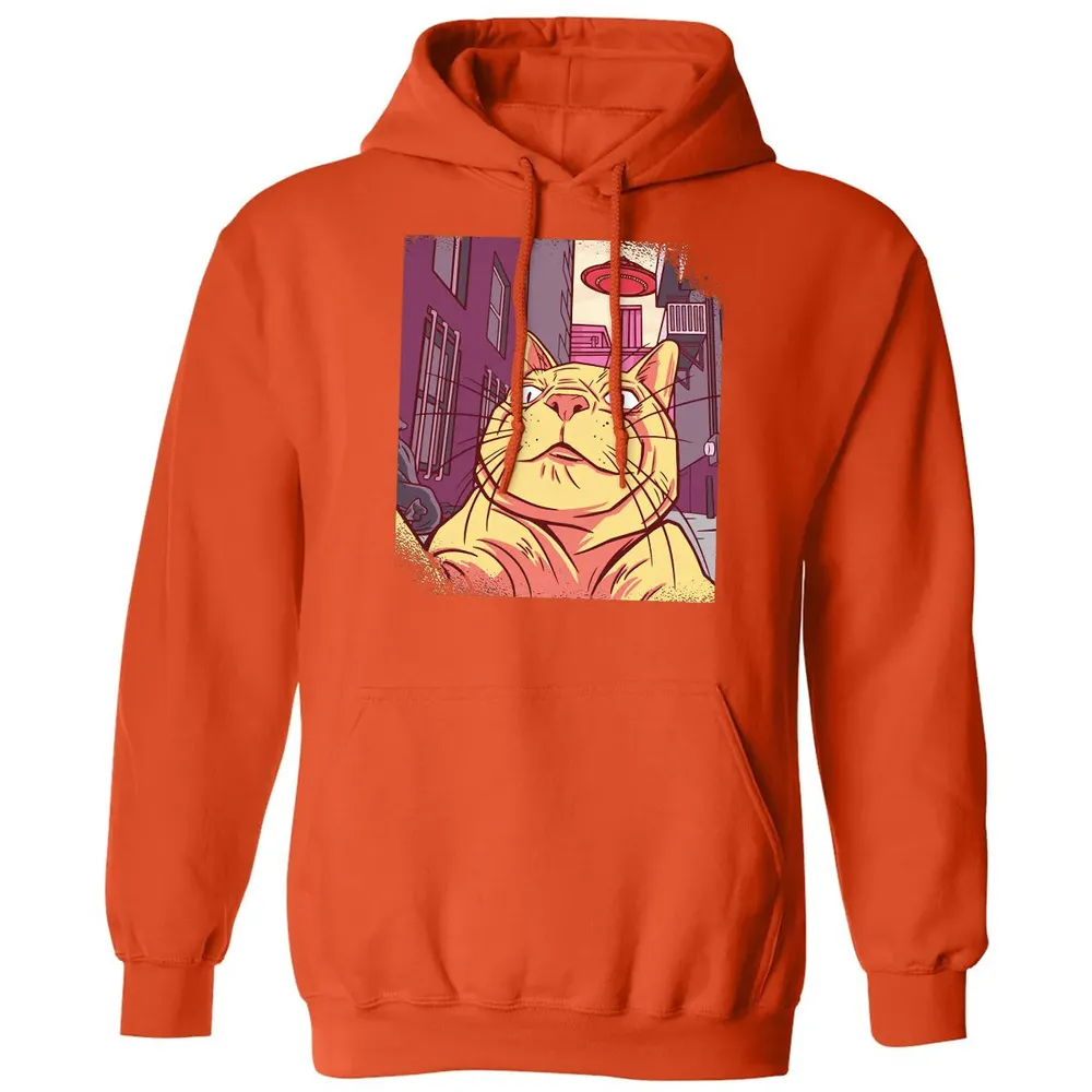Cat Selfie With UFO Classic Unisex Hoodie - 10