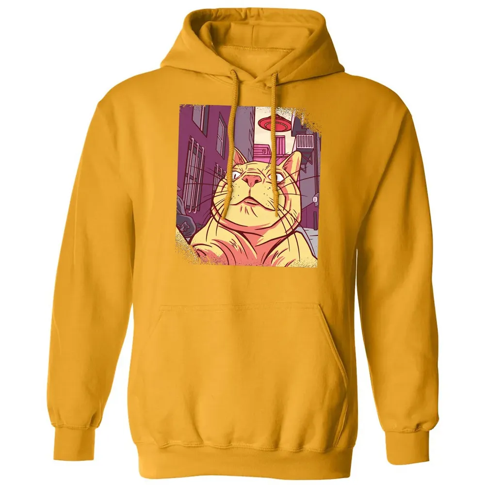 Cat Selfie With UFO Classic Unisex Hoodie - 12