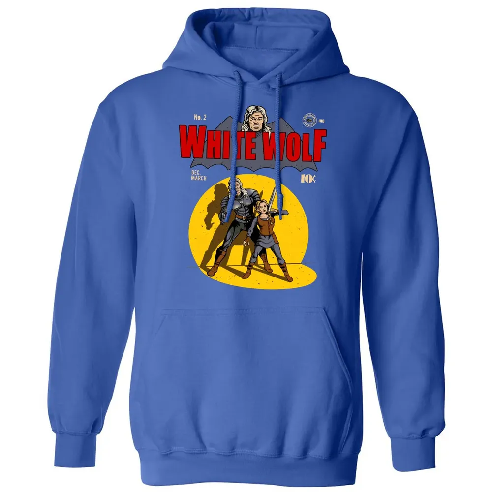 White Wolf Classic Unisex Hoodie - 9