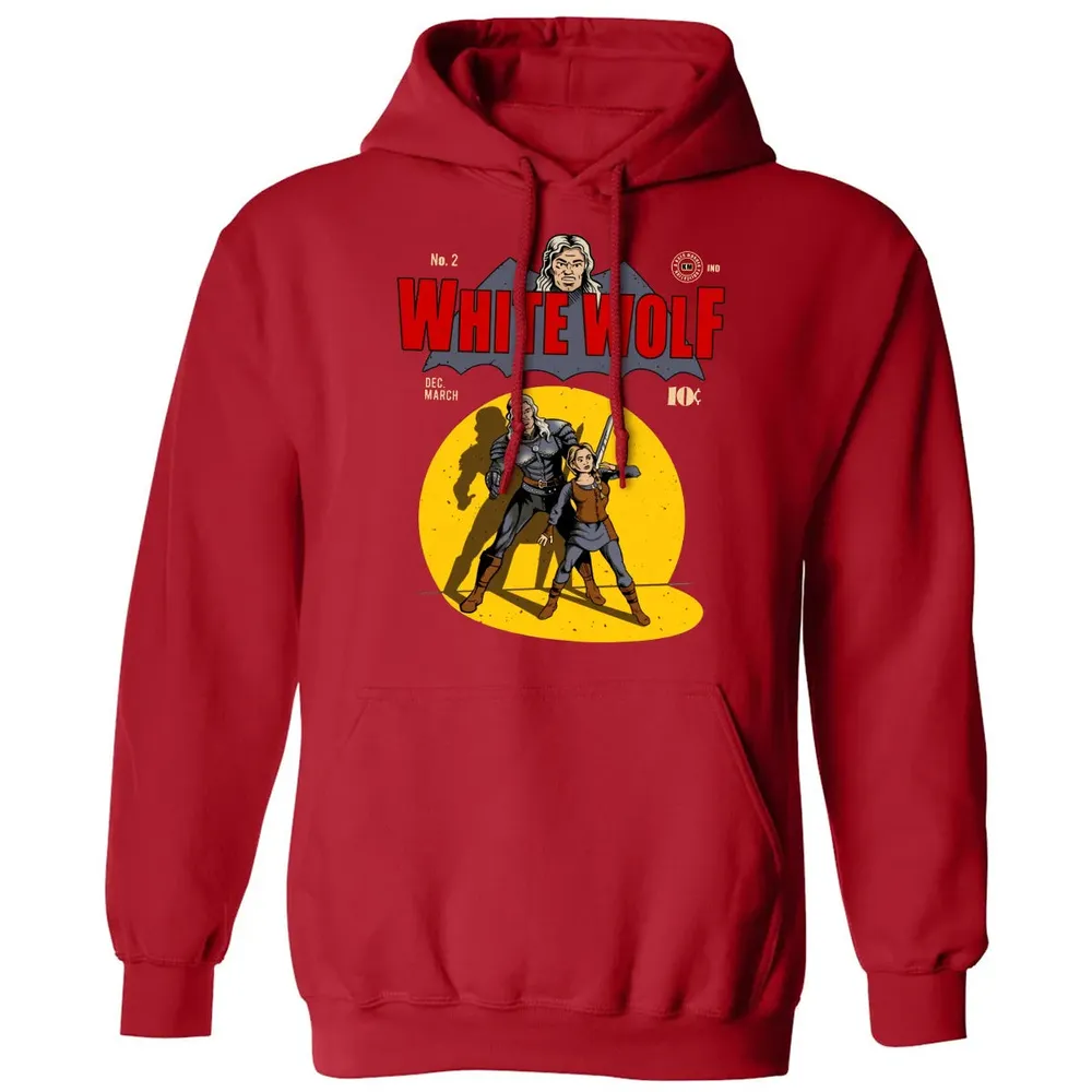 White Wolf Classic Unisex Hoodie - 5