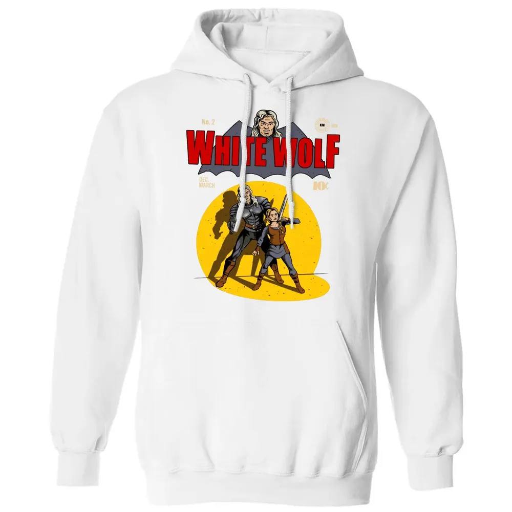 White Wolf Classic Unisex Hoodie - 11