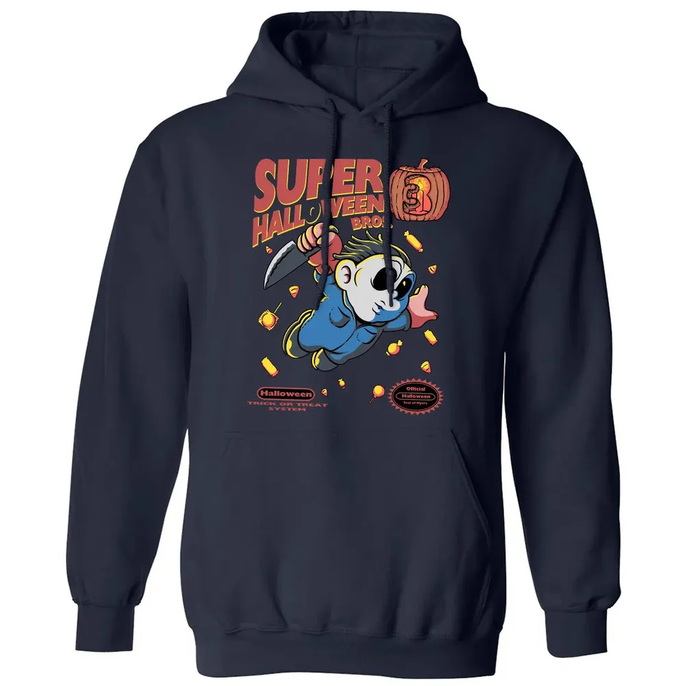 Super Halloween Bros Classic Unisex Hoodie - 2