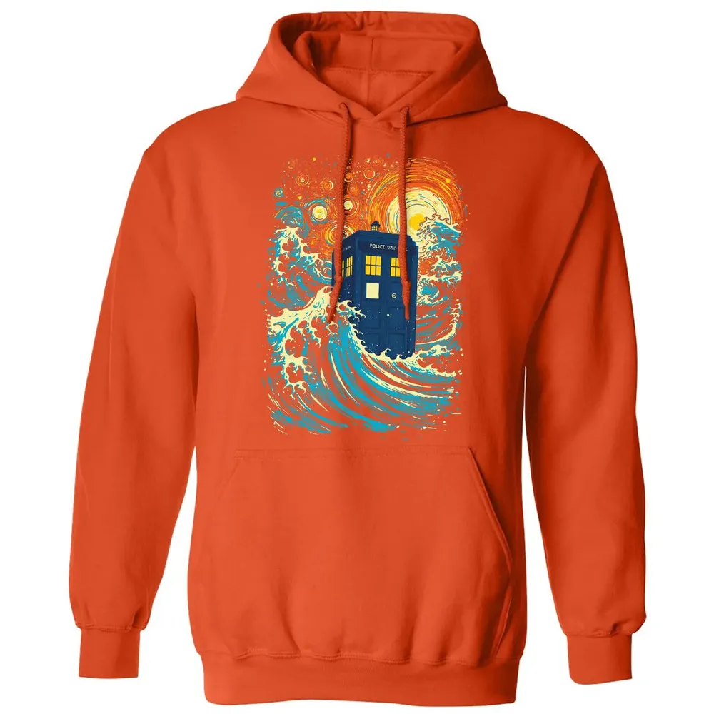 Starry Wave Blue Box Classic Unisex Hoodie - 10