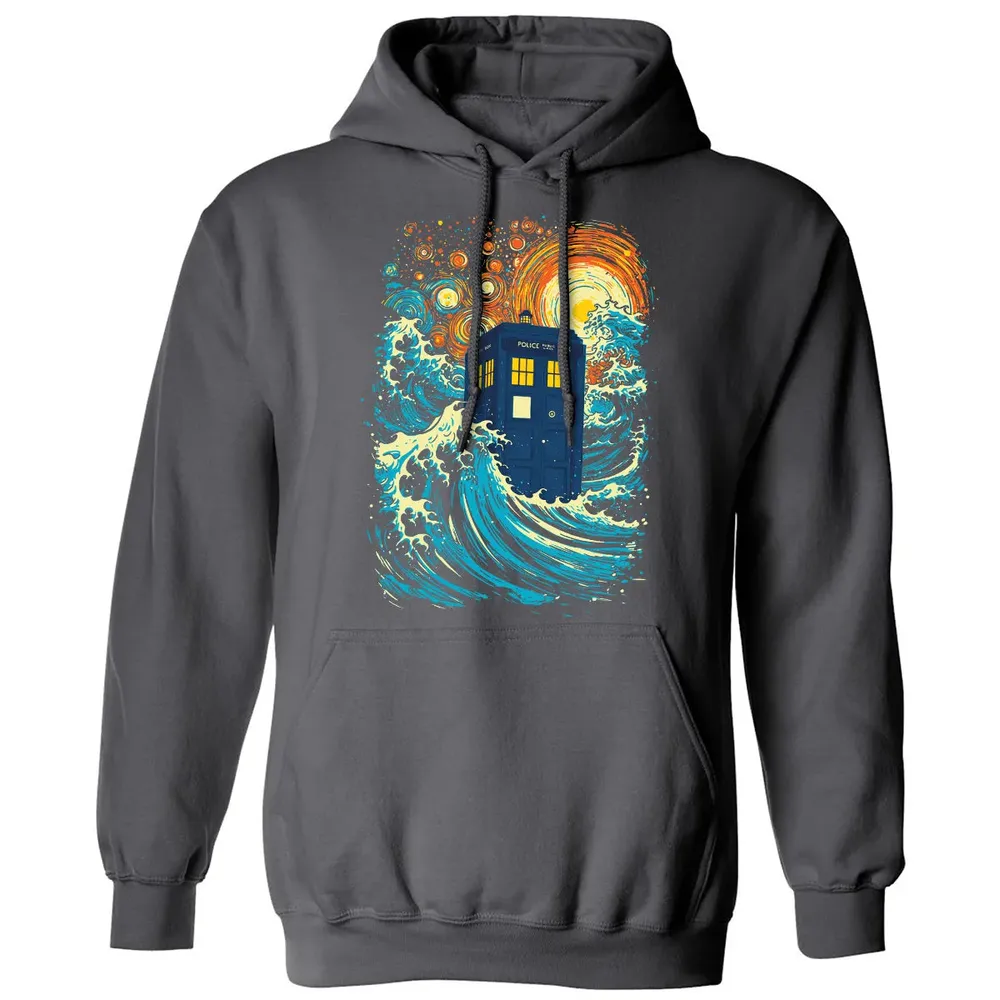 Starry Wave Blue Box Classic Unisex Hoodie - 7