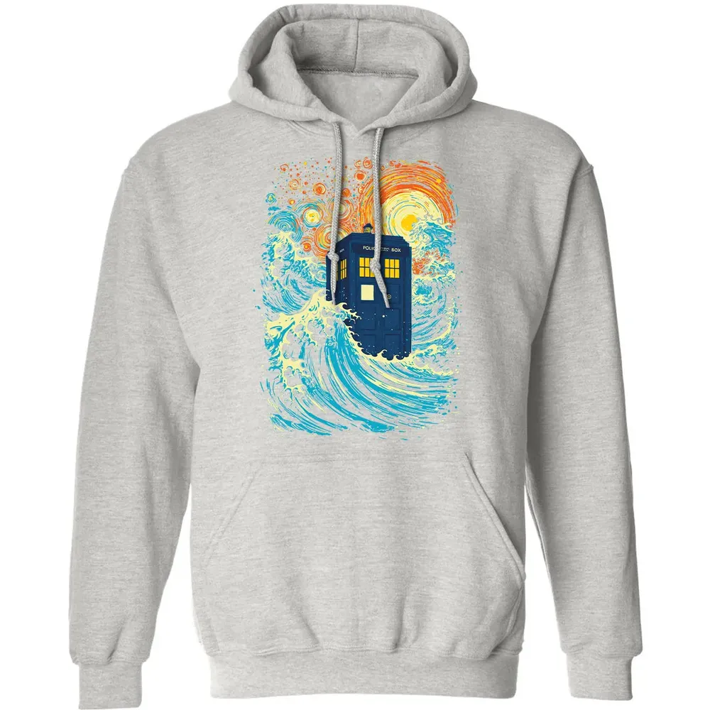 Starry Wave Blue Box Classic Unisex Hoodie - 8