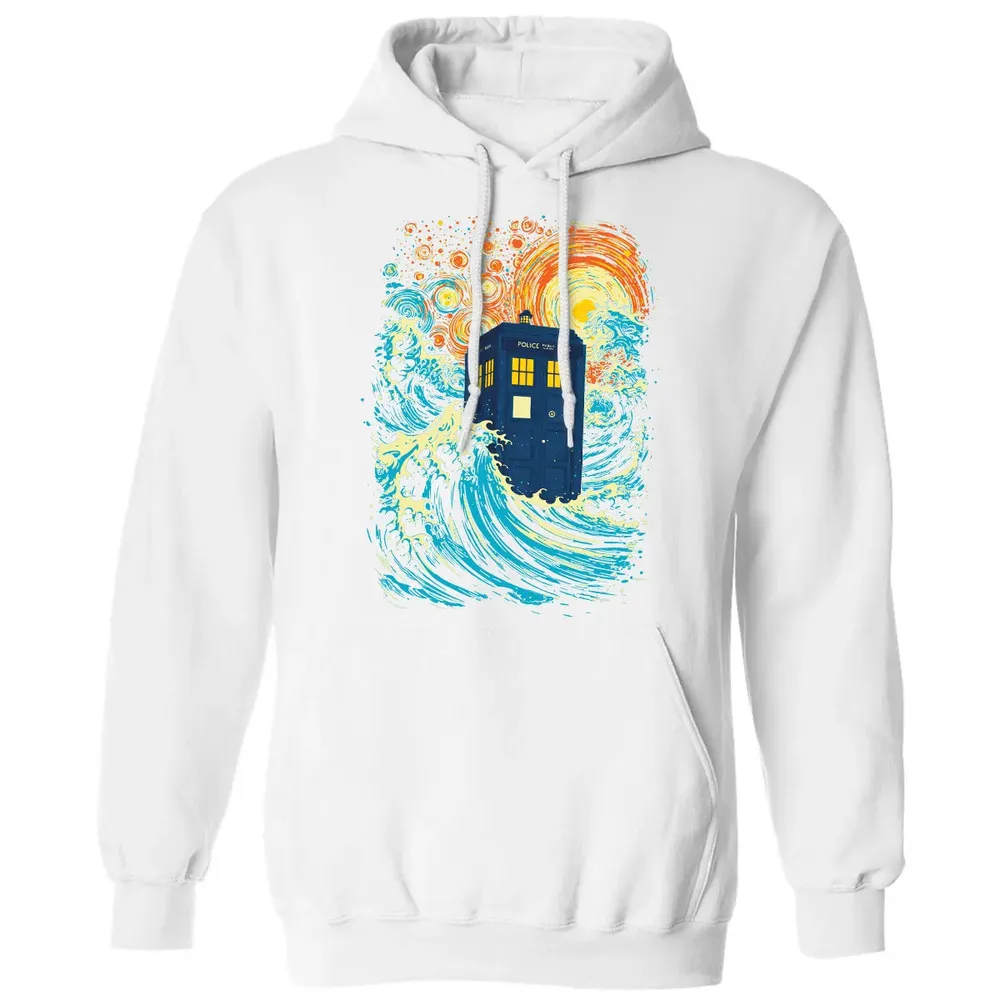 Starry Wave Blue Box Classic Unisex Hoodie - 11
