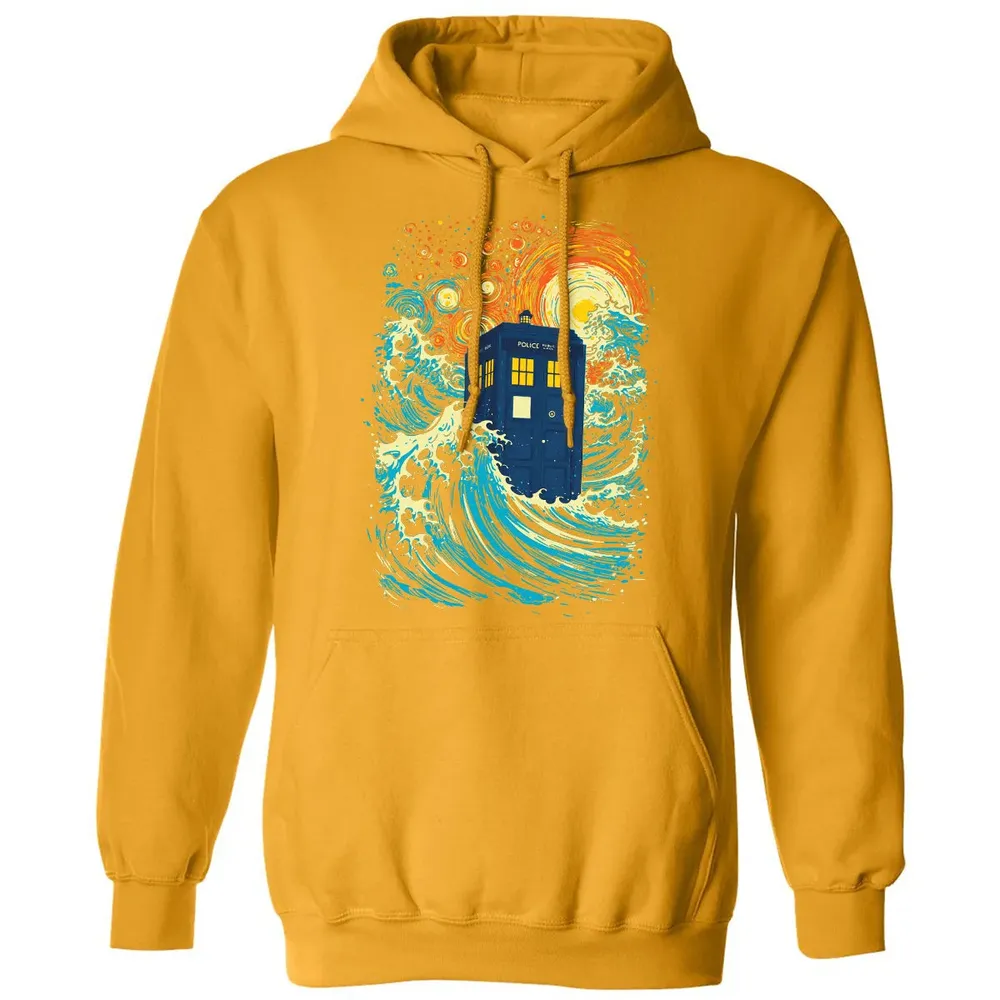 Starry Wave Blue Box Classic Unisex Hoodie - 12
