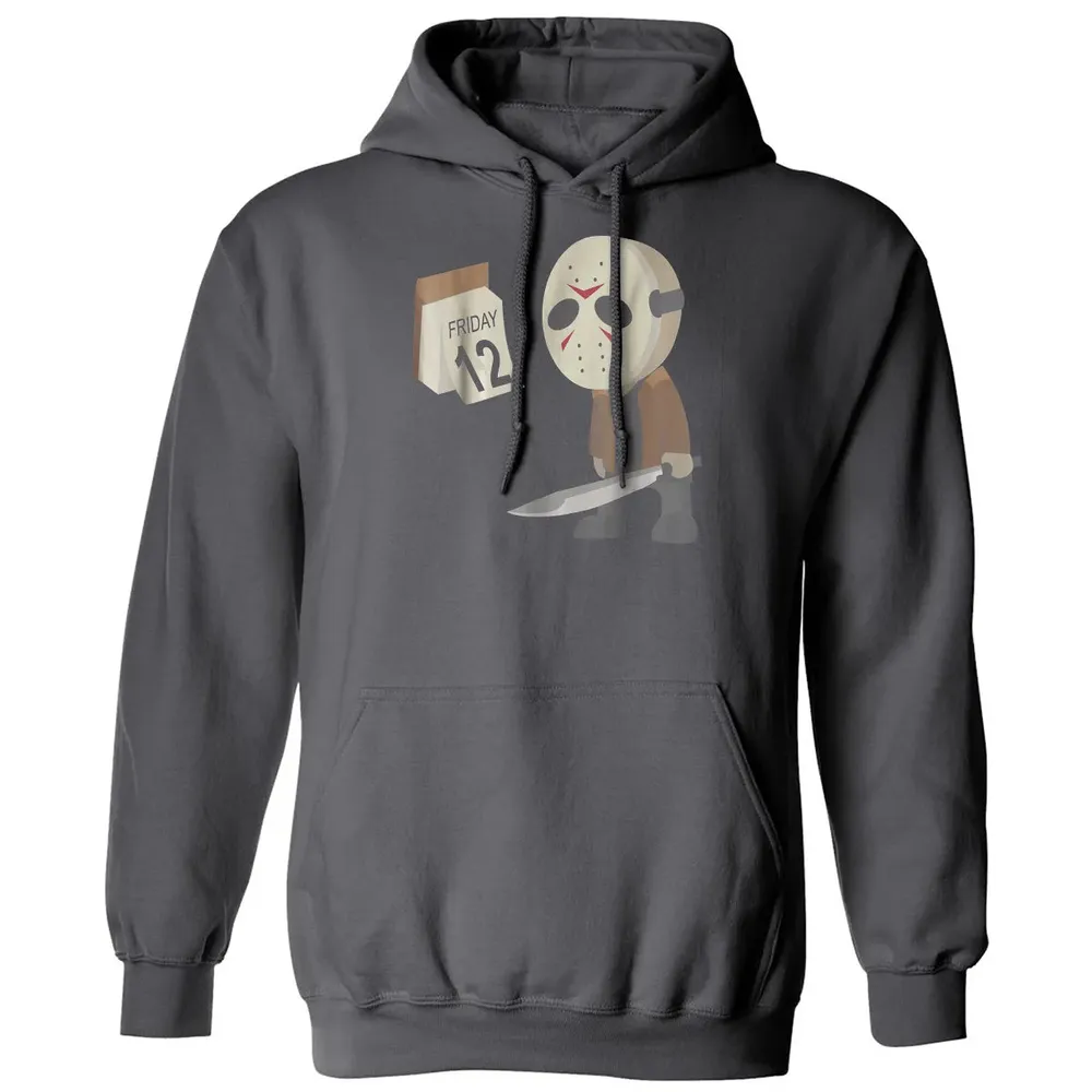 Friday 12th Funny Halloween Horror Graphic Classic Unisex Hoodie - 7