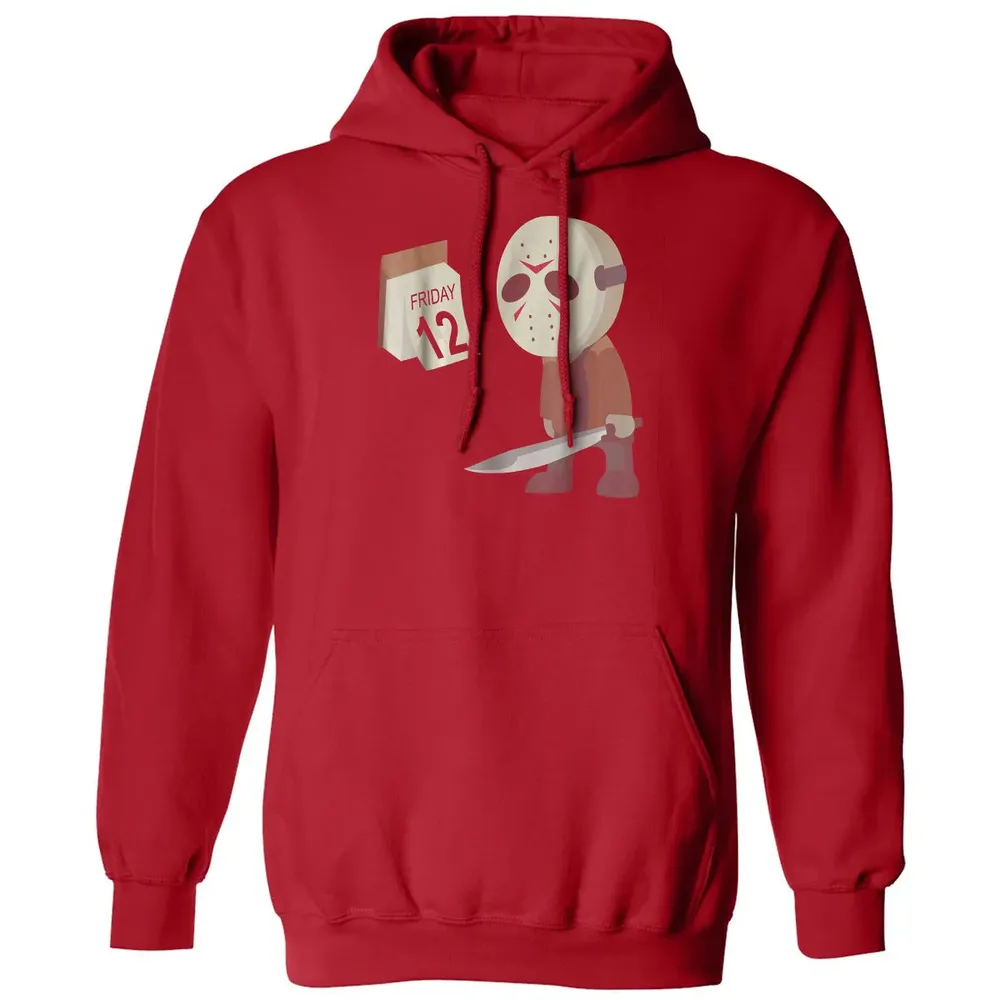 Friday 12th Funny Halloween Horror Graphic Classic Unisex Hoodie - 5