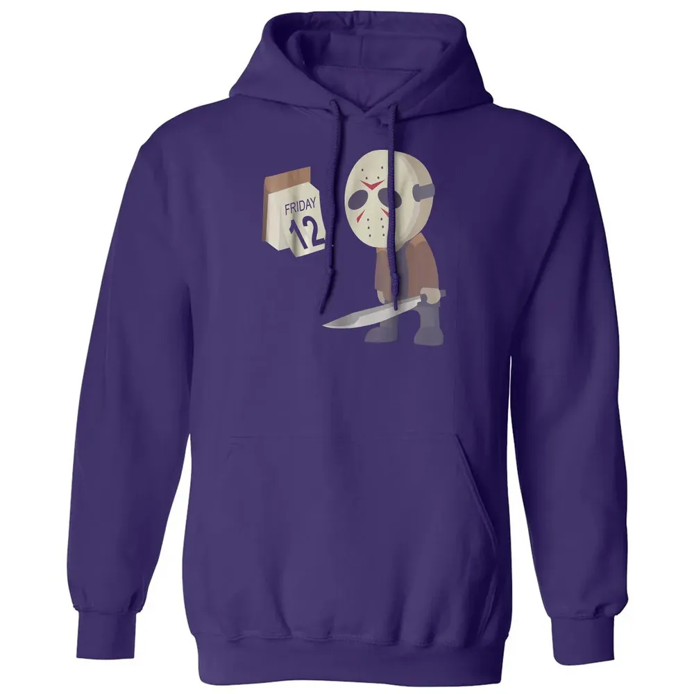 Friday 12th Funny Halloween Horror Graphic Classic Unisex Hoodie - 6