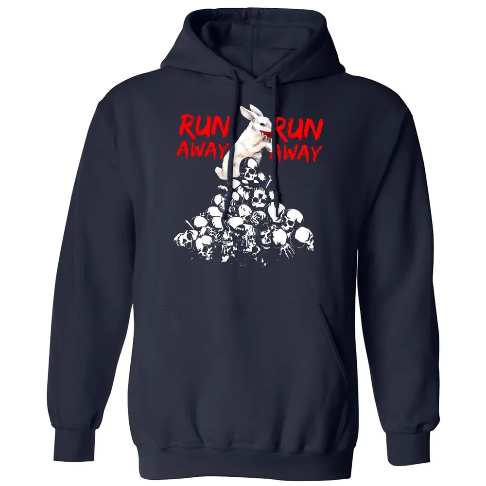 Run Away Killer Rabbit Classic Unisex Hoodie - 2