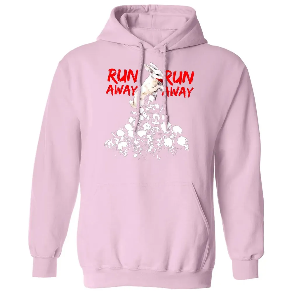 Run Away Killer Rabbit Classic Unisex Hoodie - 3