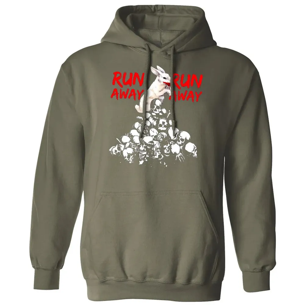 Run Away Killer Rabbit Classic Unisex Hoodie - 4