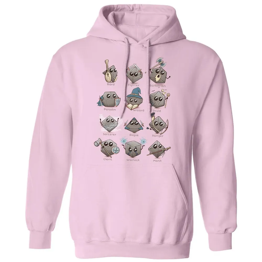 Kawaii DnD Classes Classic Unisex Hoodie - 3