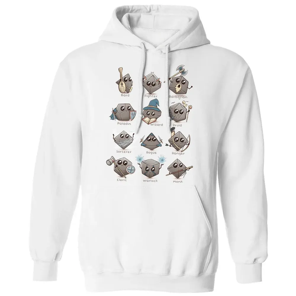 Kawaii DnD Classes Classic Unisex Hoodie - 11