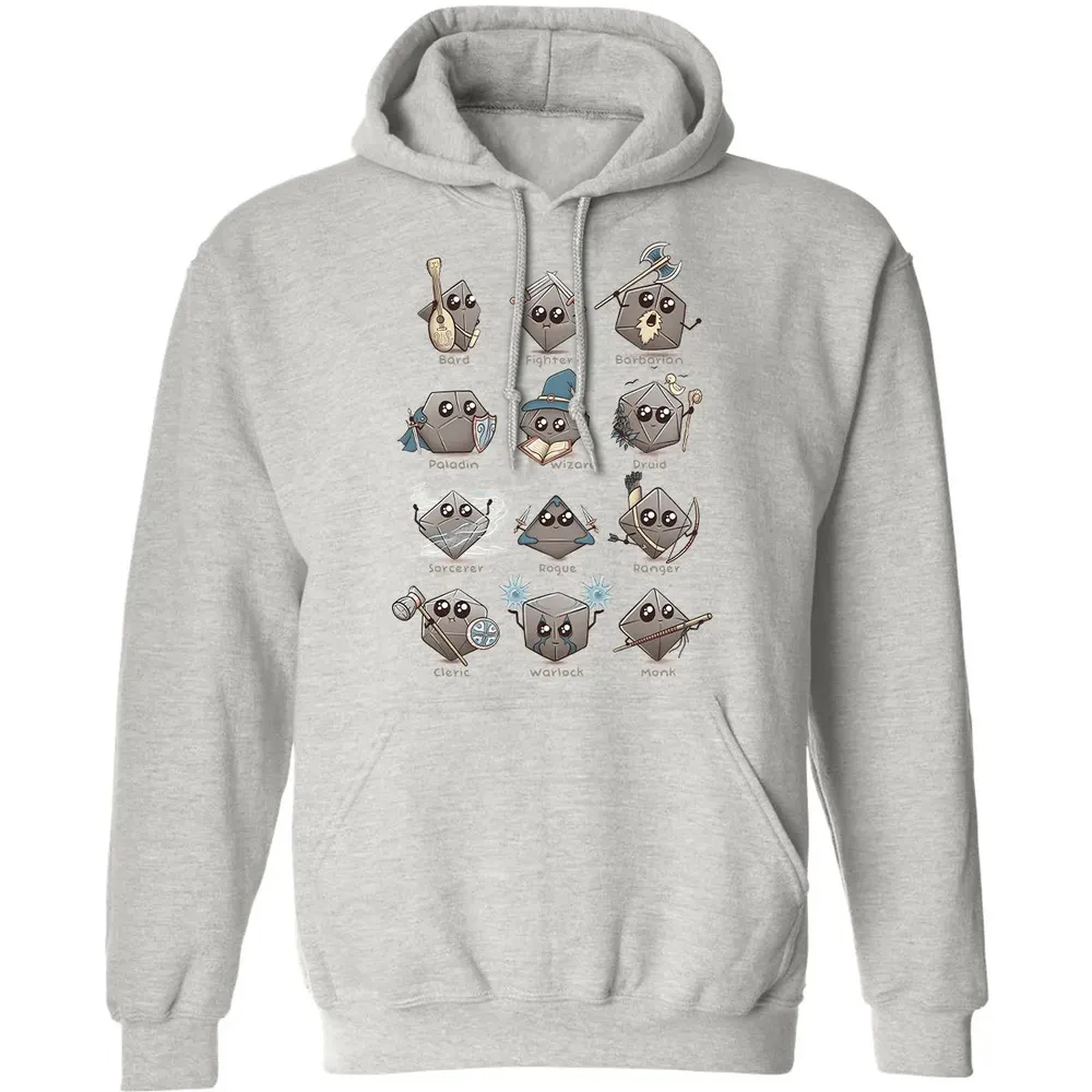 Kawaii DnD Classes Classic Unisex Hoodie - 8