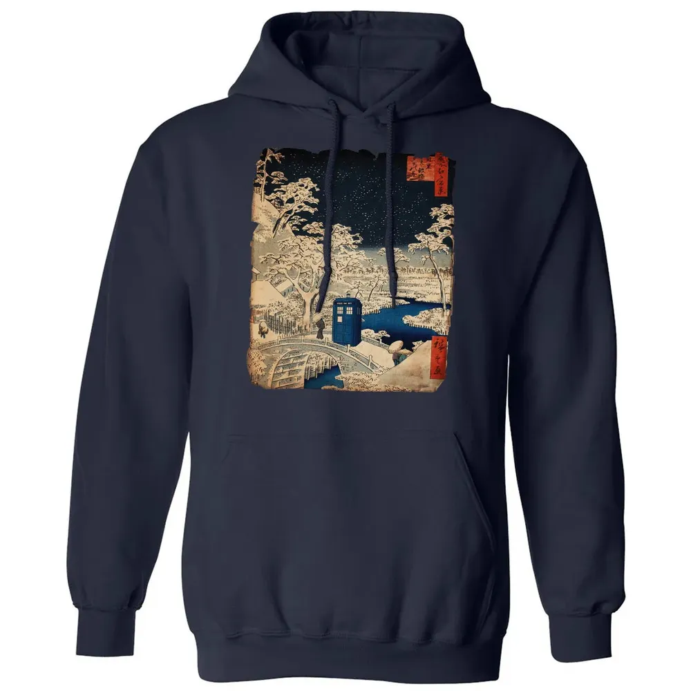 Tardis And Drum Bridge Classic Unisex Hoodie - 2