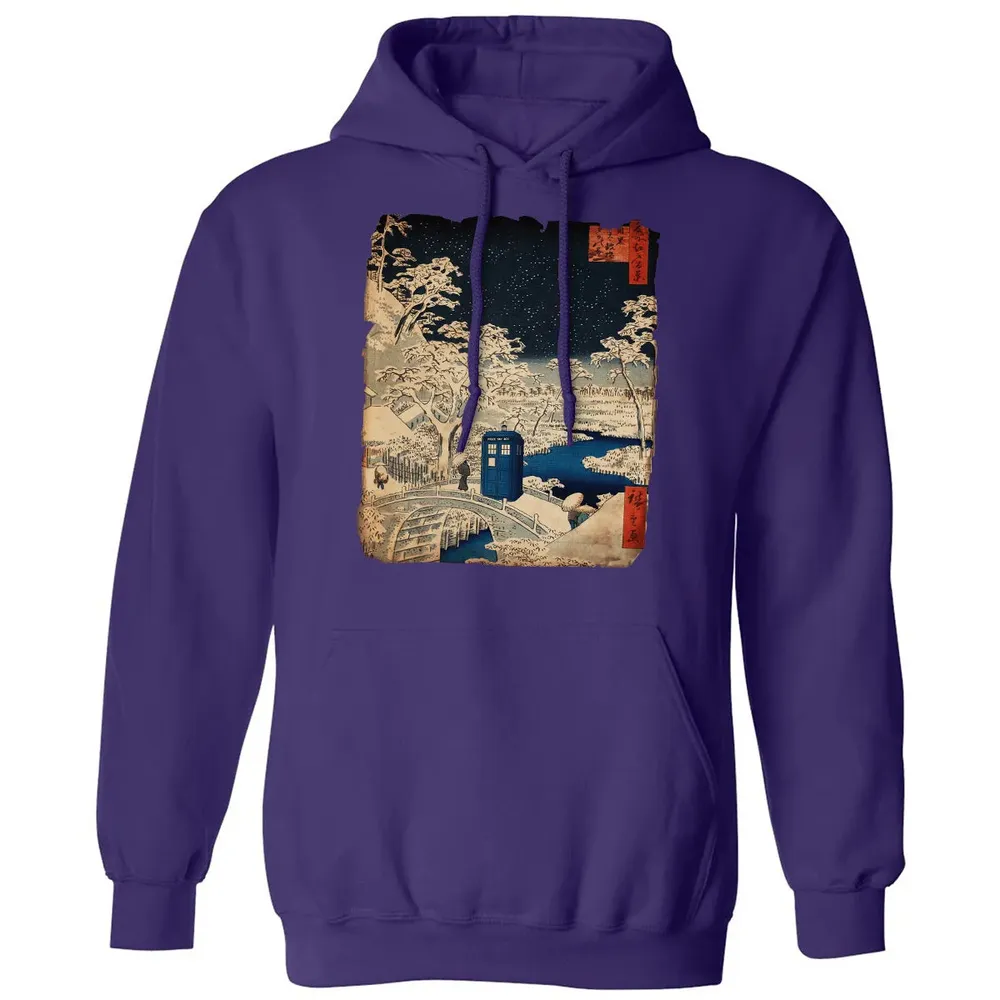 Tardis And Drum Bridge Classic Unisex Hoodie - 6