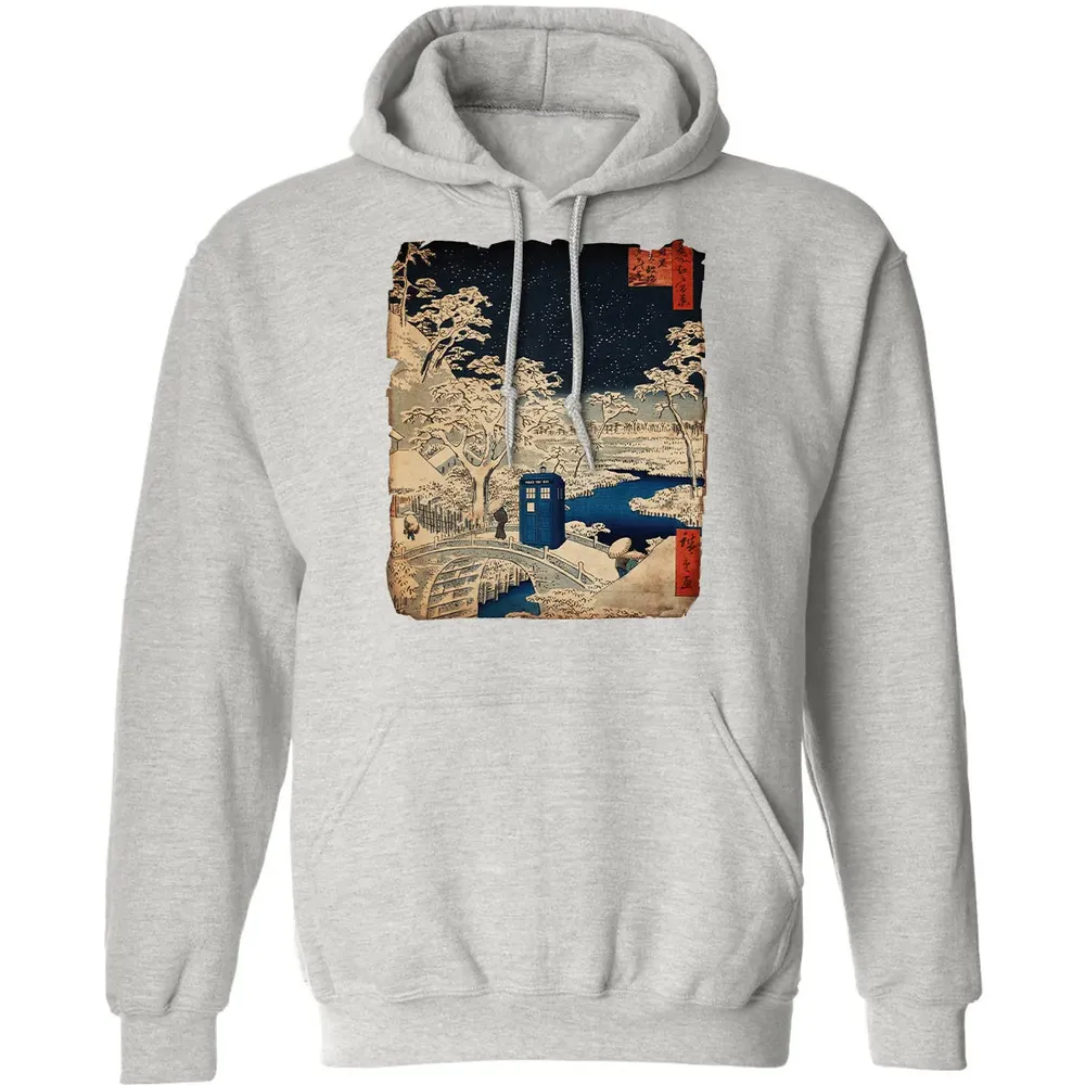 Tardis And Drum Bridge Classic Unisex Hoodie - 8