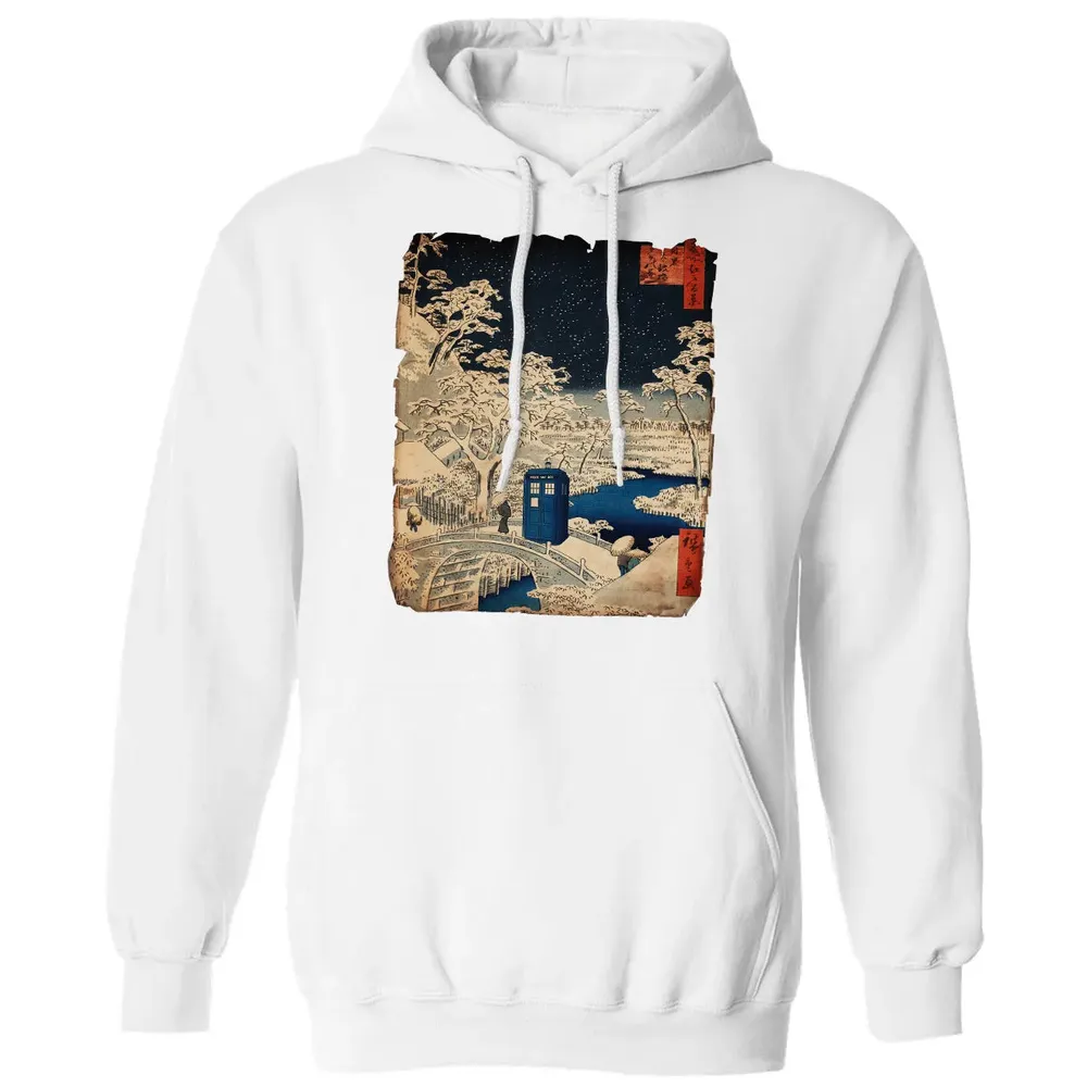 Tardis And Drum Bridge Classic Unisex Hoodie - 11