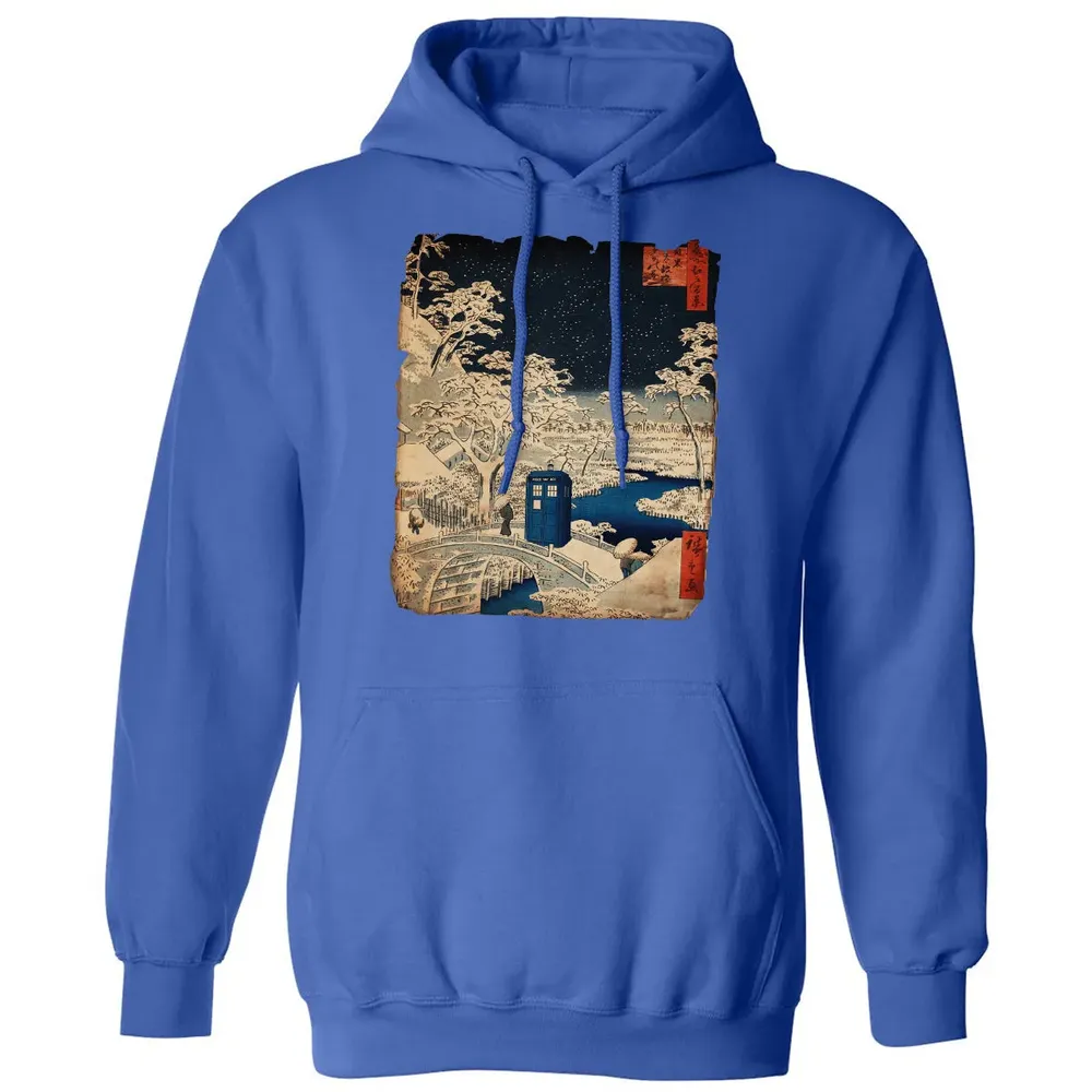 Tardis And Drum Bridge Classic Unisex Hoodie - 9