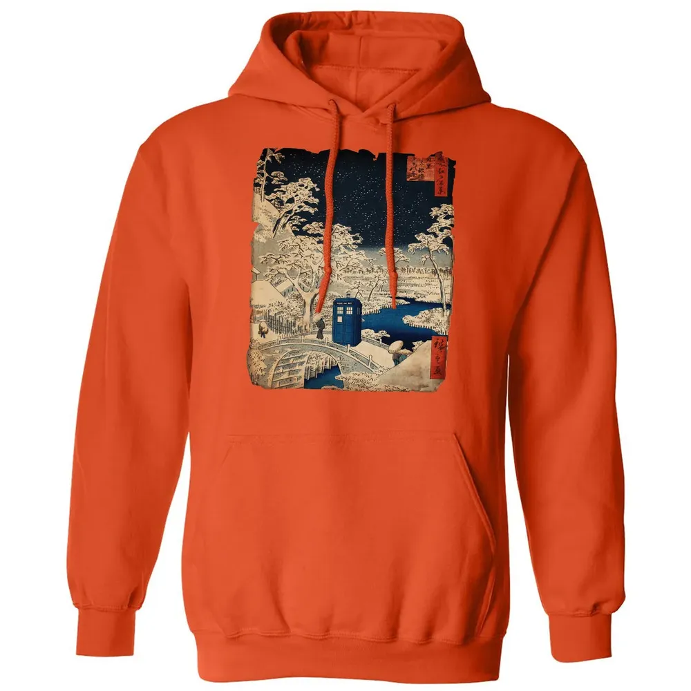 Tardis And Drum Bridge Classic Unisex Hoodie - 10