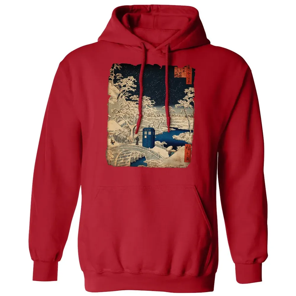 Tardis And Drum Bridge Classic Unisex Hoodie - 5