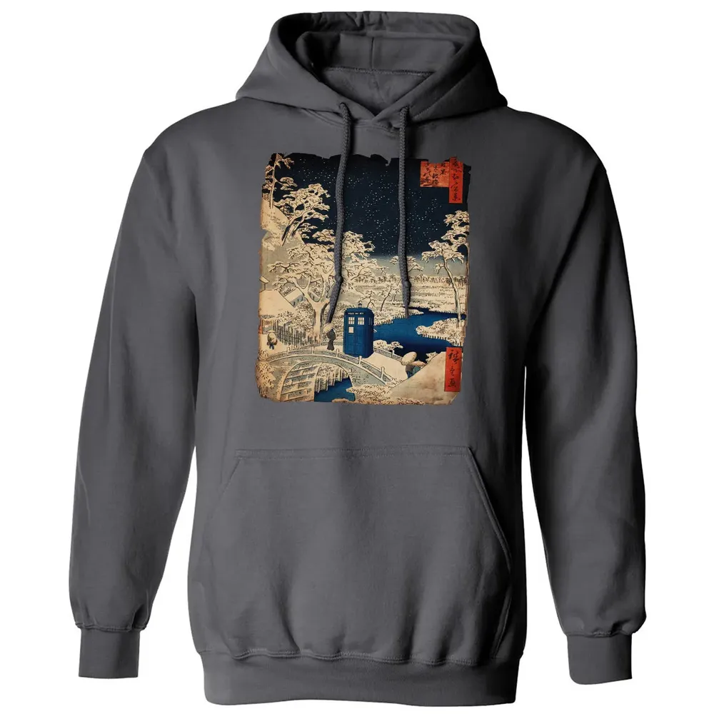 Tardis And Drum Bridge Classic Unisex Hoodie - 7