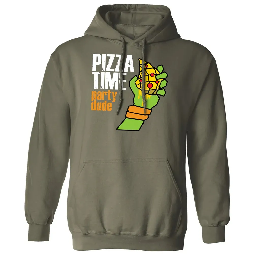 Pizza Time Party Dude Classic Unisex Hoodie - 4
