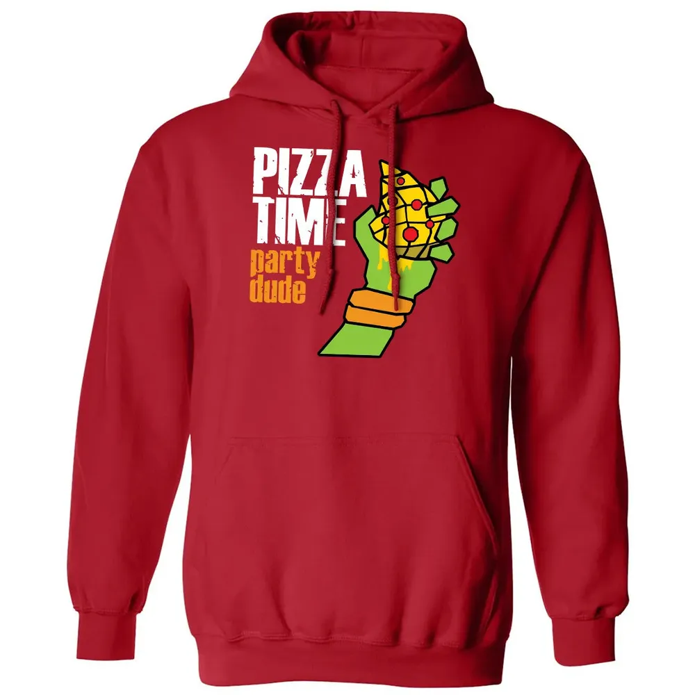 Pizza Time Party Dude Classic Unisex Hoodie - 5
